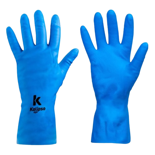 Luva Kalipso SUPER SILVER LATÉX AZUL